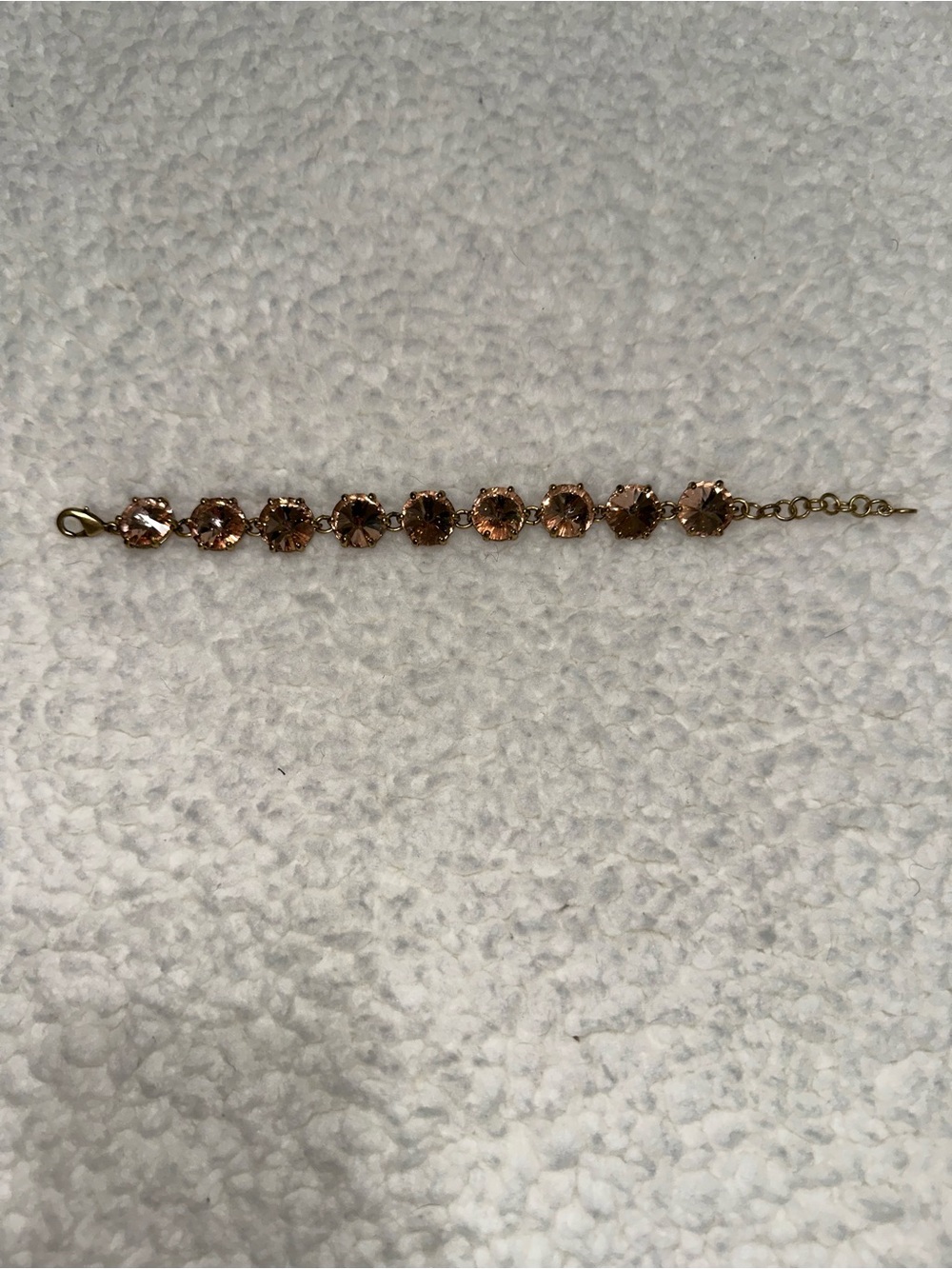 Stella & Dot Rose Gold Crystal Link Bracelet - Picture 3 of 3